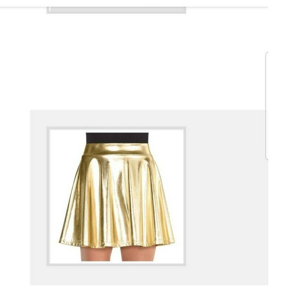 Flare Skirt Gold New Years Holidays bright - Picture 7 of 7